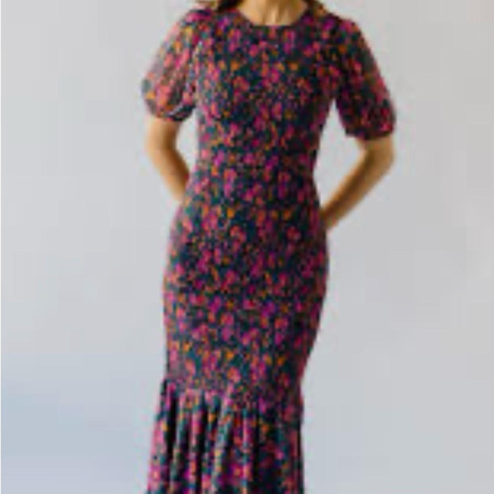 Piper And Scoot Jacklin Floral Ruffle Dress - image 5